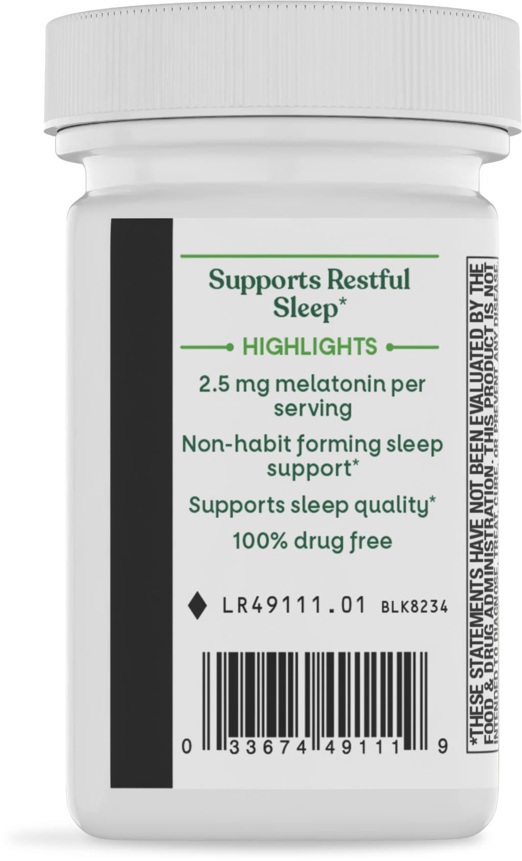 <{%360IMAGE2_49111%}>Nature's Way® | Melatonin Lozenge - left side of pack