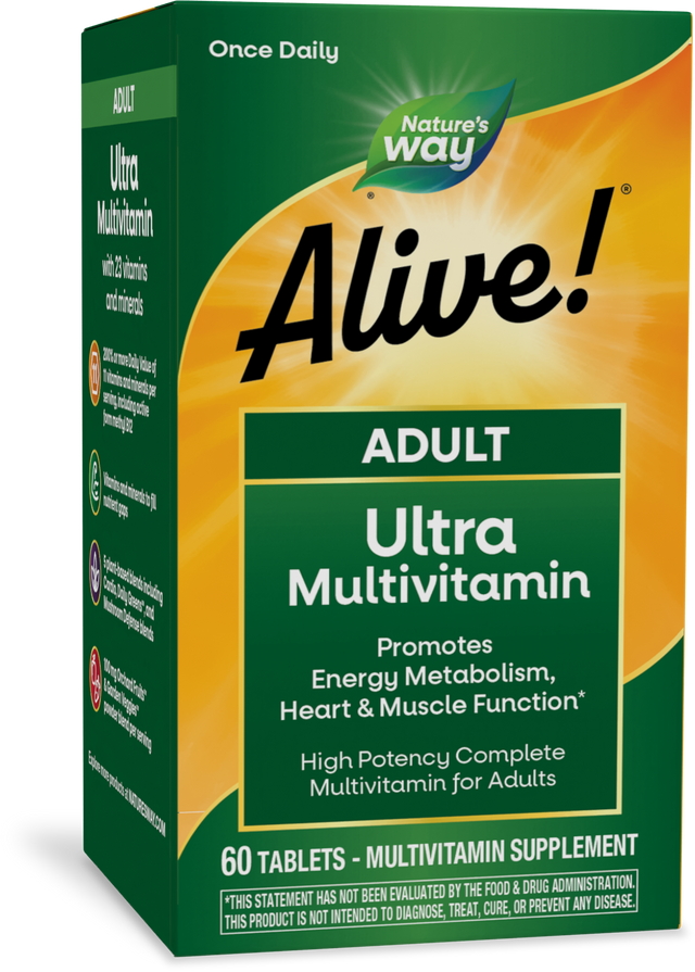 <{%PRIMARY_15679%}>Nature's Way® | Alive! Adult Ultra Multivitamin, 60 tablets