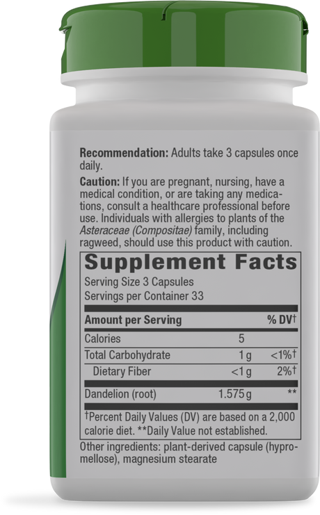 <{%360IMAGE5_12300%}>Nature's Way® | Dandelion Root - right side of pack