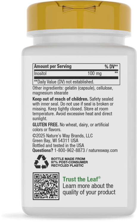 <{%360IMAGE7_40521%}>Nature's Way® | Vitamin B-100 Complex - back of pack