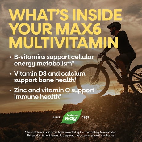 <{%MAIN4_15092%}>Nature's Way® | Alive! Max6 Potency Adult Complete Multivitamin-No Added Iron