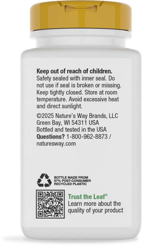 <{%360IMAGE3_40421%}>Nature's Way® | Riboflavin Vitamin B2 - back of pack