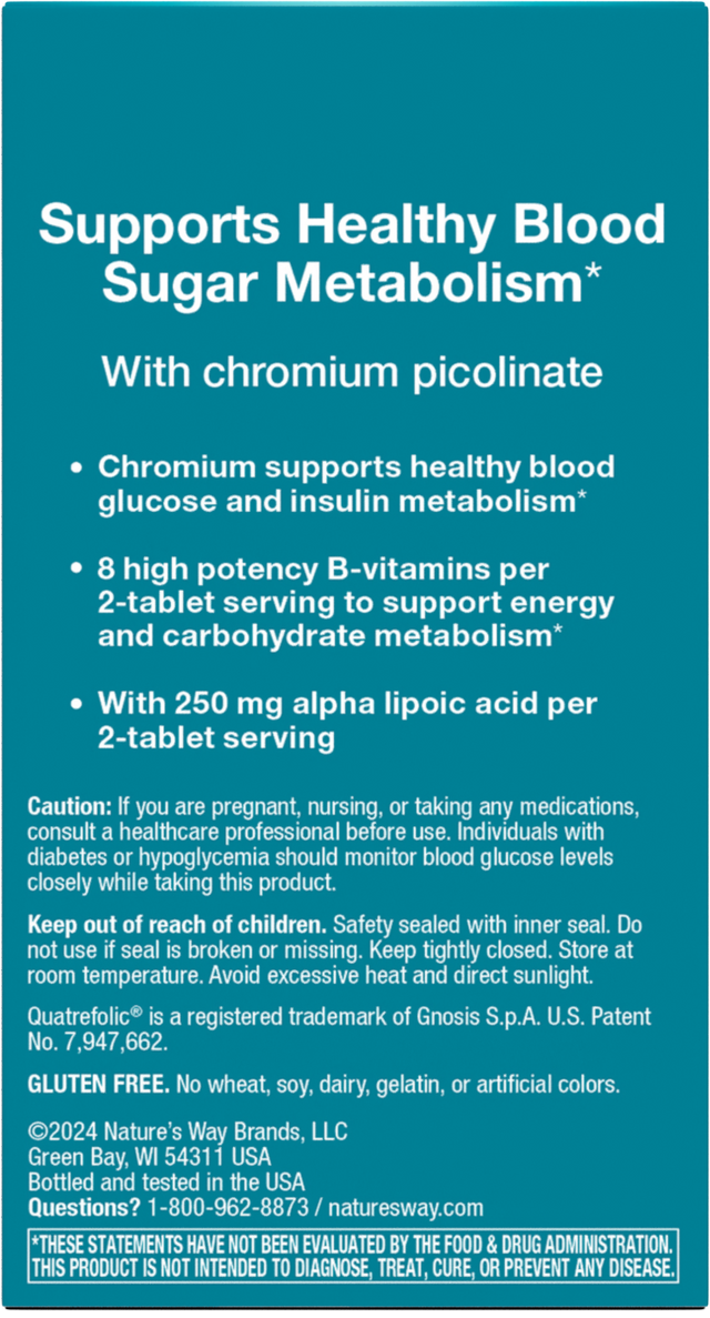 <{%360IMAGE3_04906%}>Nature's Way® | Blood Sugar Manager Tablets - back of pack