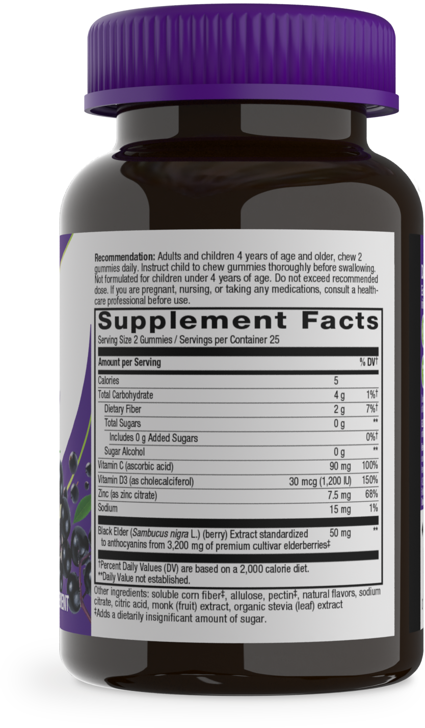 <{%360IMAGE1_14616%}>Nature's Way® | Sambucus Elderberry Zero Sugar Immune Gummy - right side of pack