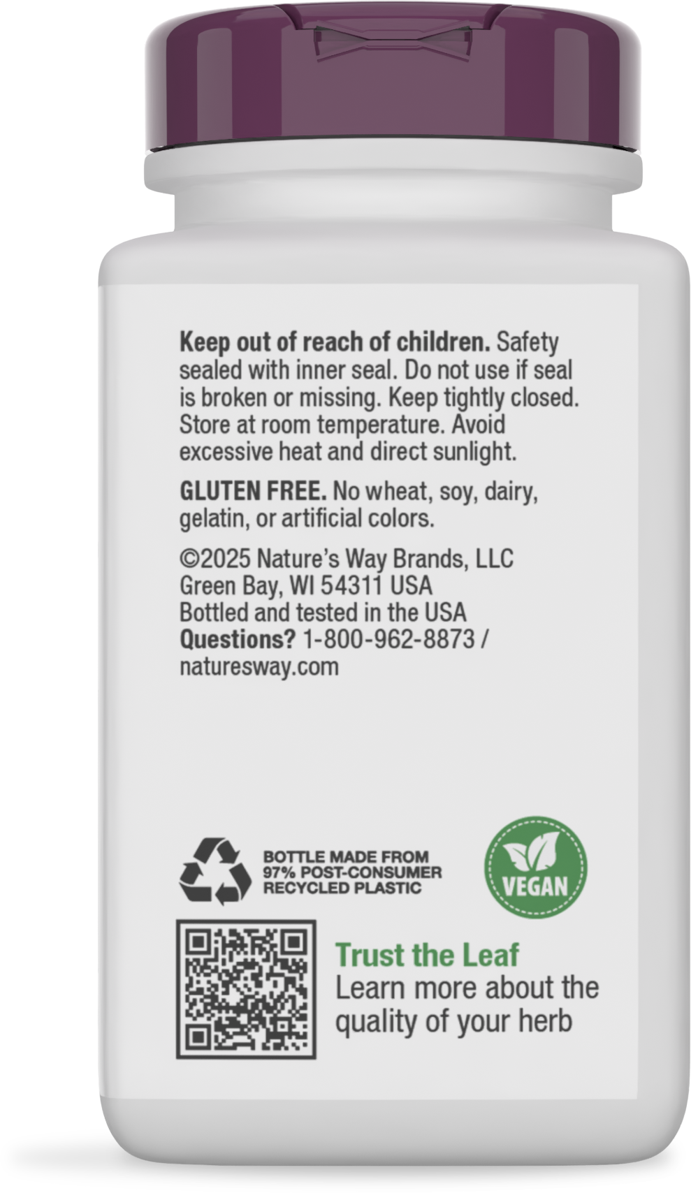 <{%360IMAGE3_6640%}>Nature's Way® | Valerian Nighttime - back of pack