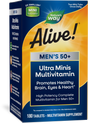<{%PRIMARY_15973%}>Nature's Way® | Alive! Men's 50+ Ultra Minis Multivitamin, 180 tablets