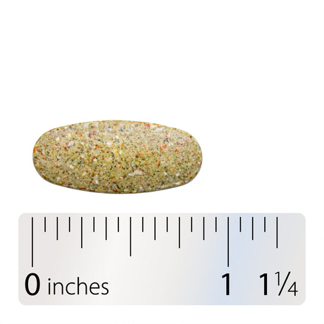 <{%360IMAGE4_15973%}>Nature's Way® | Alive! Men's 50+ Ultra Minis Multivitamin - Tablet and ruler