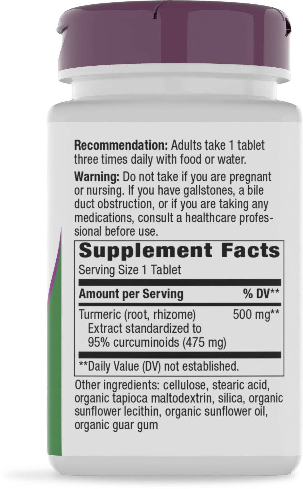 <{%360IMAGE1_15356%}>Nature's Way® | Turmeric Premium Extract - right side of pack