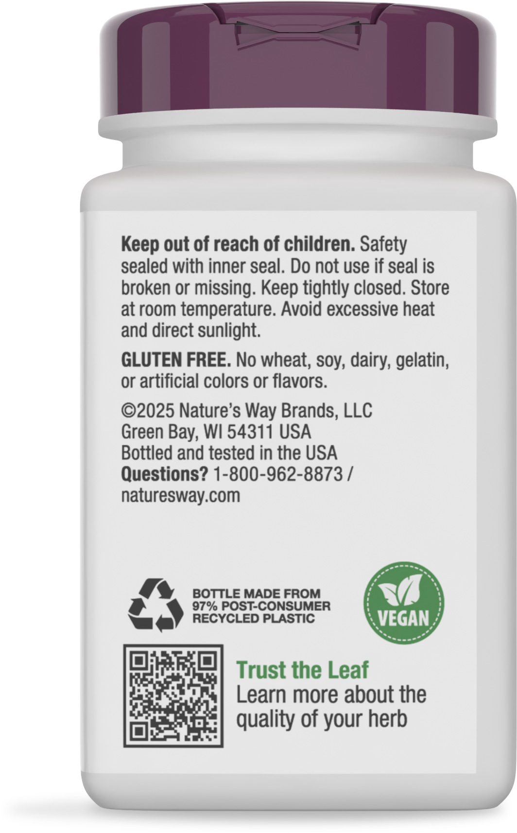 <{%360IMAGE3_15135%}>Nature's Way® | Cranberry Premium Blend - back of pack