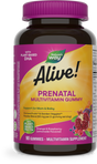 <{%PRIMARY_10488%}>Nature's Way® | Alive! Daily Support Prenatal Gummy Multivitamin, 90 gummies, Orange & Raspberry Lemonade