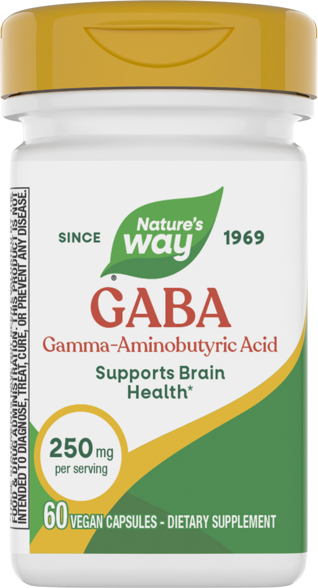 <{%PRIMARY_05526%}>Nature's Way® | GABA, 60 capsules