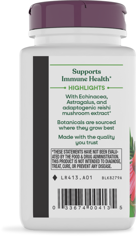 <{%360IMAGE2_413%}>Nature's Way® | Echinacea Astragalus & Reishi Premium Blend - left side of pack