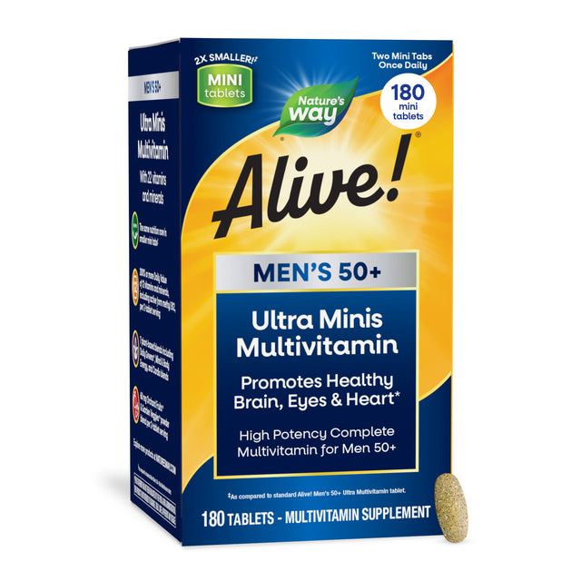 <{%MAIN7_15973%}>Nature's Way® | Alive! Men's 50+ Ultra Minis Multivitamin