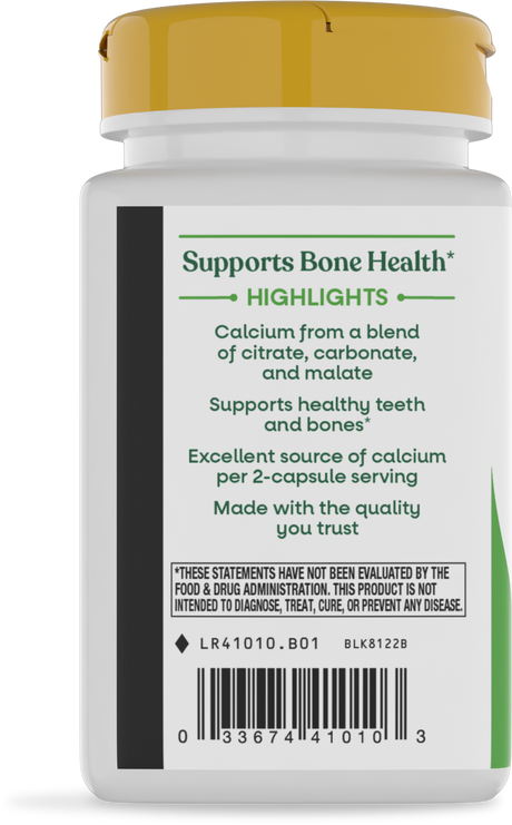 <{%360IMAGE6_41010%}>Nature's Way® | Calcium Citrate, Carbonate & Malate - left side of pack
