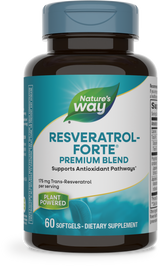 <{%PRIMARY_05836%}>Nature's Way® | Resveratrol-Forte Premium Blend, 60 softgels