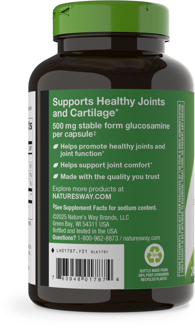 <{%360IMAGE2_01787%}>Nature's Way® | GS-500 Glucosamine Sulfate - left side of pack