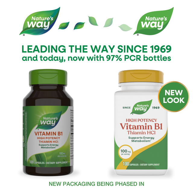 <{%MAIN1_undefined%}>Nature's Way® | Vitamin B1 High Potency Thiamin HCl