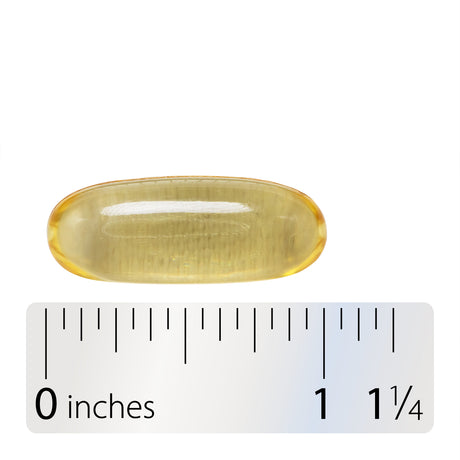 <{%360IMAGE4_09110%}>Nature's Way® | Heartburn Free! Orange Peel Extract - Softgel and ruler