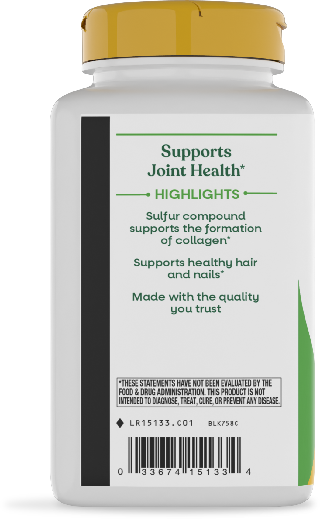 <{%360IMAGE2_15133%}>Nature's Way® | MSM - left side of pack
