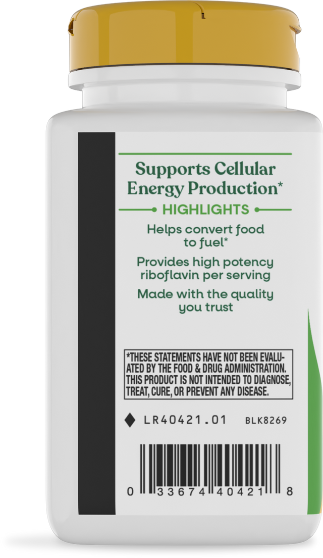 <{%360IMAGE2_40421%}>Nature's Way® | Riboflavin Vitamin B2 - left side of pack