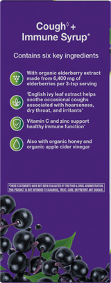 <{%360IMAGE3_13313%}>Nature's Way® | Sambucus Cough +♢ Immune* Elderberry Syrup - left side of pack