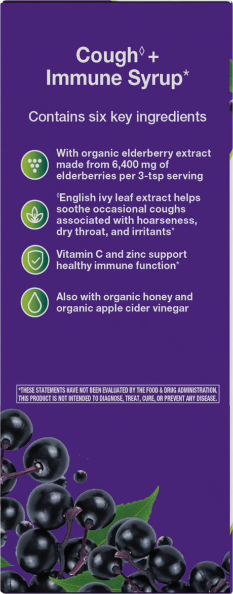 <{%360IMAGE3_13313%}>Nature's Way® | Sambucus Cough +♢ Immune* Elderberry Syrup - left side of pack