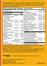 <{%360IMAGE4_13663%}>Nature's Way® | Alive! Women's Complete Multivitamin - back of pack