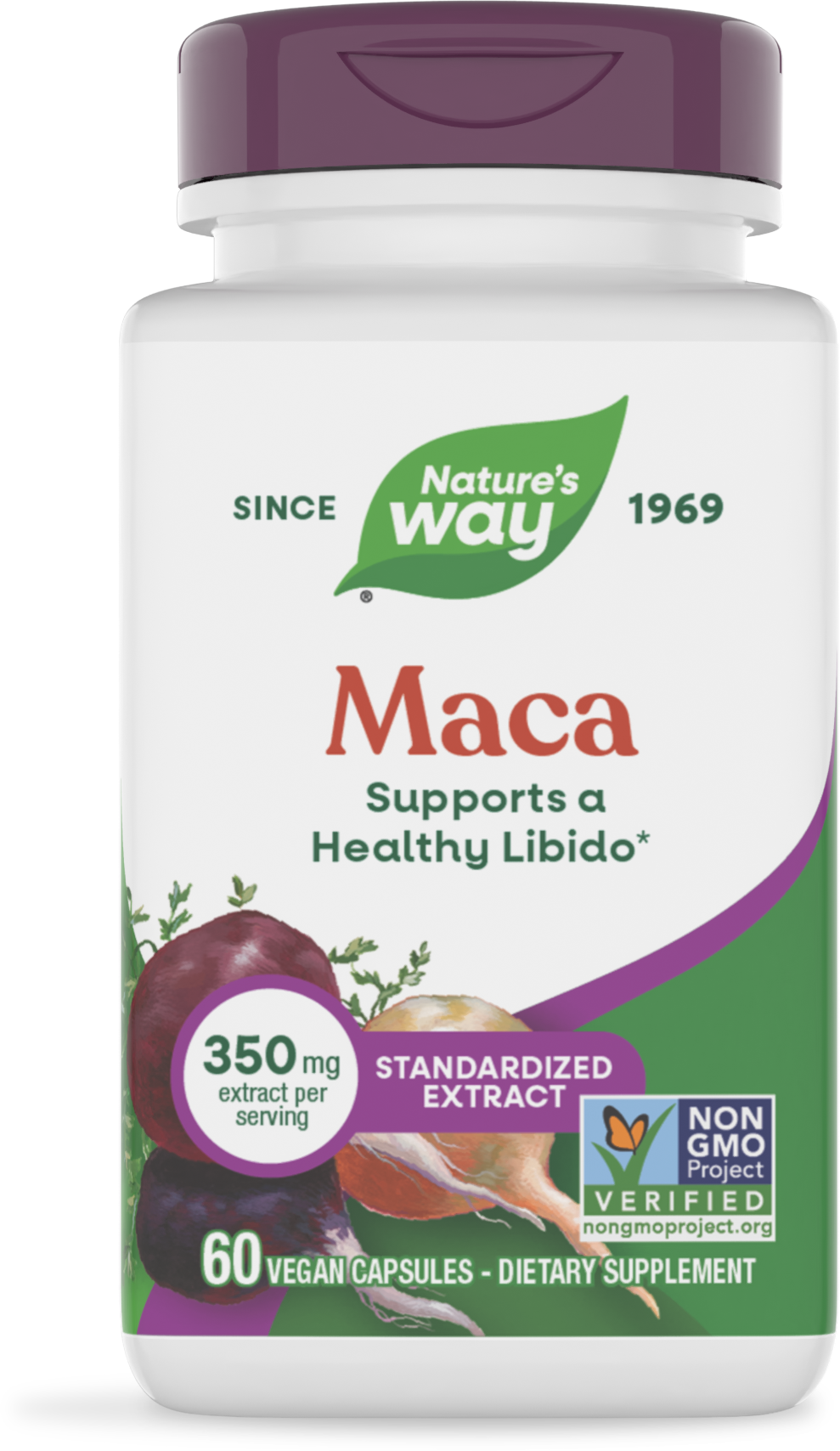 <{%PRIMARY_64200%}>Nature's Way® | Maca Standardized Extract, 60 capsules