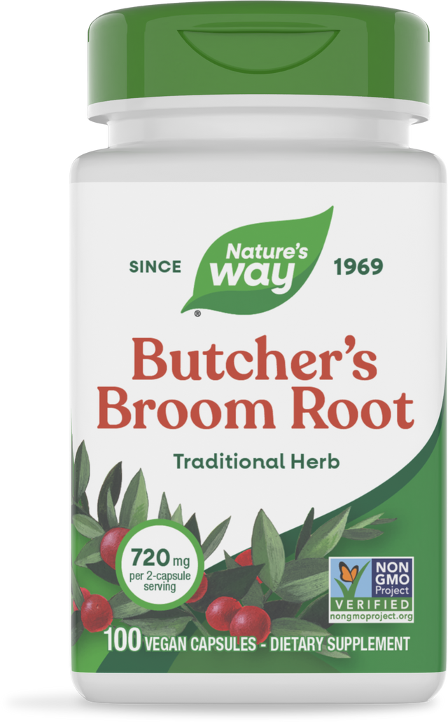 <{%PRIMARY_11250%}>Nature's Way® | Butcher's Broom Root, 100 capsules