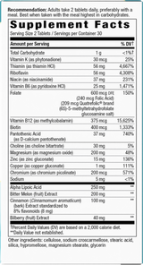 <{%360IMAGE1_04906%}>Nature's Way® | Blood Sugar Manager Tablets - right side of pack