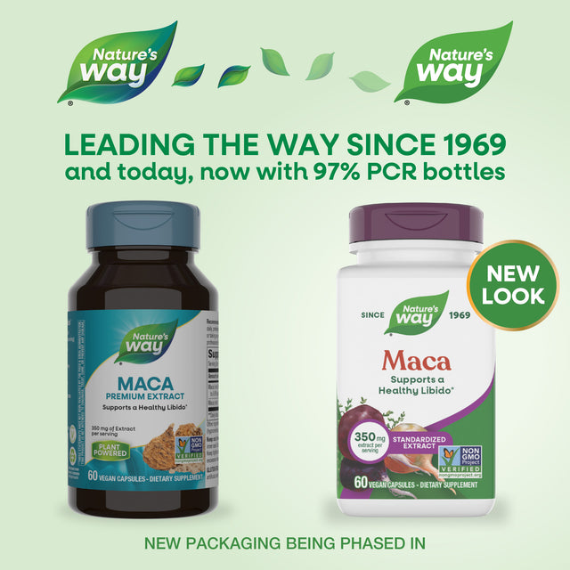 <{%MAIN1_64200%}>Nature's Way® | Maca Standardized Extract - package updates old to new