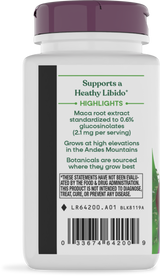 <{%360IMAGE2_64200%}>Nature's Way® | Maca Standardized Extract - left side of pack