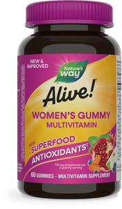 <{%PRIMARY_15903%}>Nature's Way® | Alive! Women's Gummy Multivitamin, 60 gummies, Mixed Berry