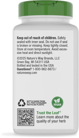 <{%360IMAGE7_15350%}>Nature's Way® | Wild Yam Root - back of pack