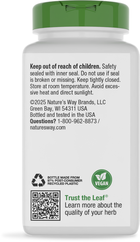 <{%360IMAGE7_15350%}>Nature's Way® | Wild Yam Root - back of pack