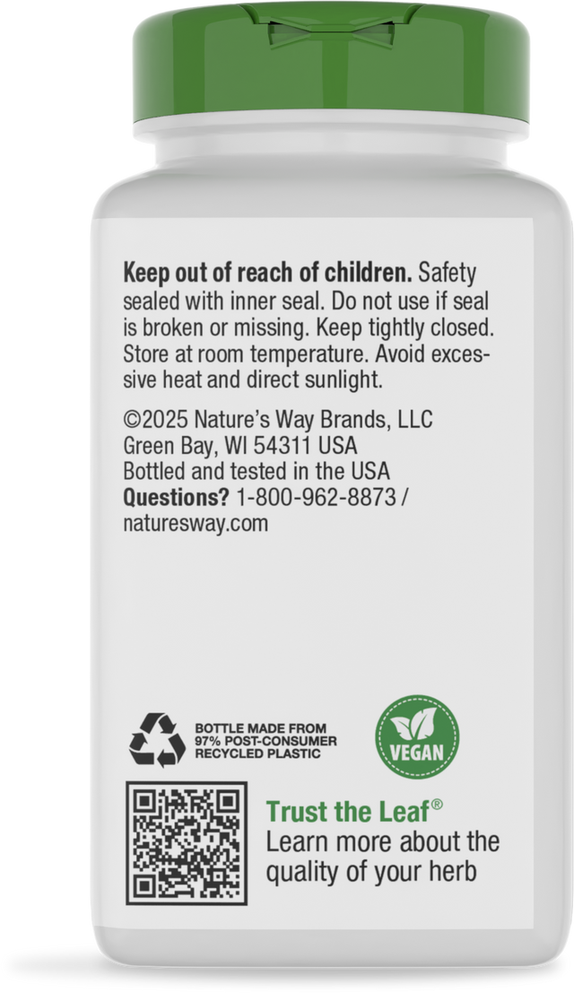 <{%360IMAGE7_15350%}>Nature's Way® | Wild Yam Root - back of pack