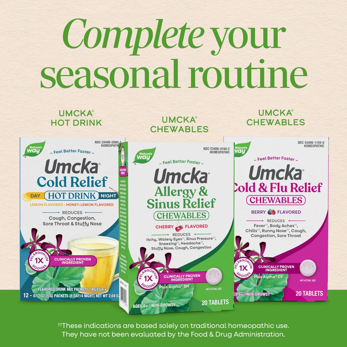 <{%MAIN5_12194%}>Nature's Way® | Umcka Allergy & Sinus Relief Chewables
