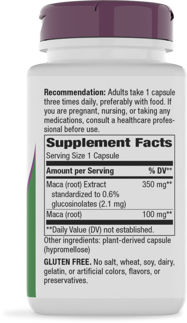 <{%360IMAGE1_64200%}>Nature's Way® | Maca Standardized Extract - right side of pack