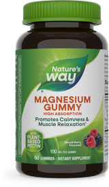 <{%PRIMARY_14601%}>Nature's Way® | Magnesium Gummy, 60 gummies, Mixed Berry