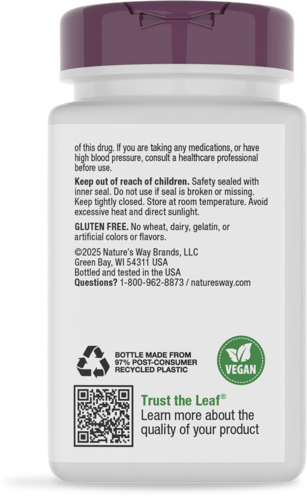 <{%360IMAGE3_40631%}>Nature's Way® | B-Stress Formula - back of pack