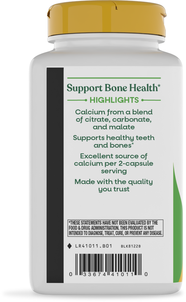 <{%360IMAGE2_41011%}>Nature's Way® | Calcium Citrate, Carbonate & Malate - left side of pack
