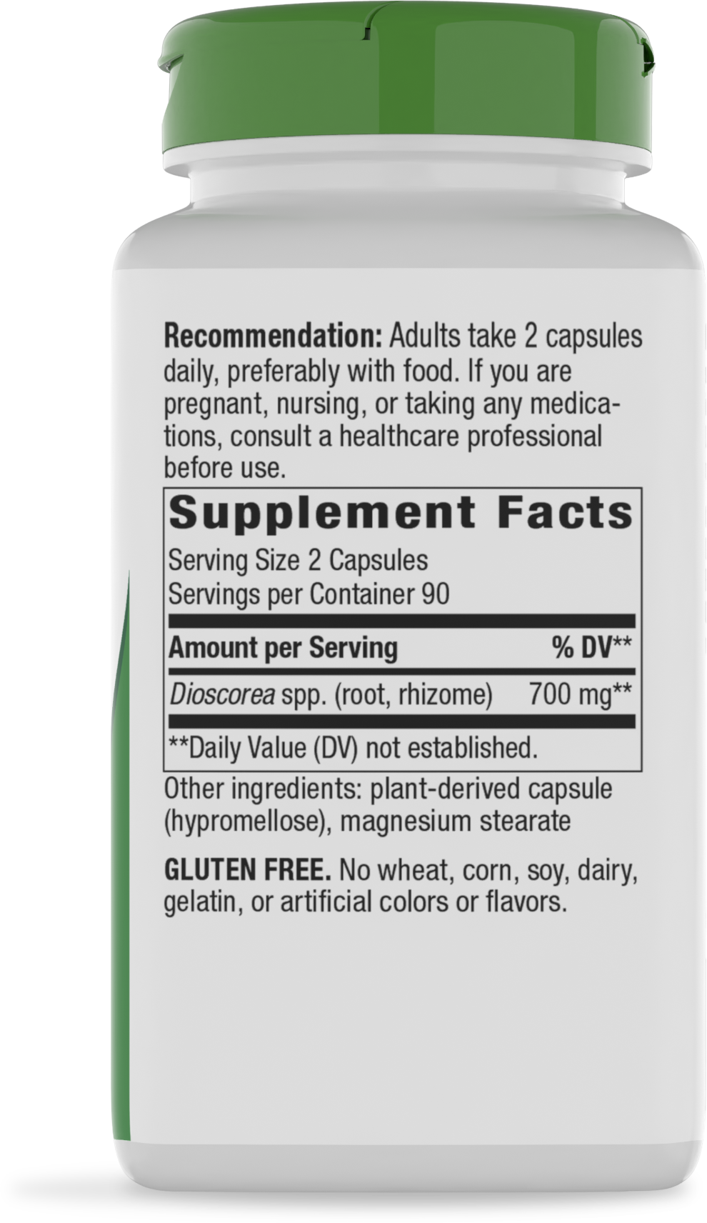 <{%360IMAGE5_15350%}>Nature's Way® | Wild Yam Root - right side of pack