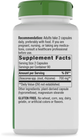 <{%360IMAGE5_15350%}>Nature's Way® | Wild Yam Root - right side of pack