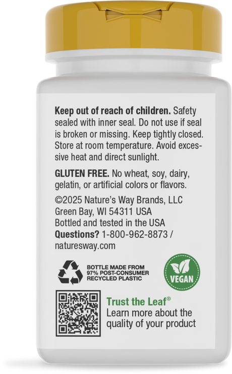 <{%360IMAGE7_41010%}>Nature's Way® | Calcium Citrate, Carbonate & Malate - back of pack