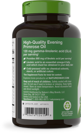 <{%360IMAGE5_15419%}>Nature's Way® | Evening Primrose Cold-Pressed Oil - left side of pack