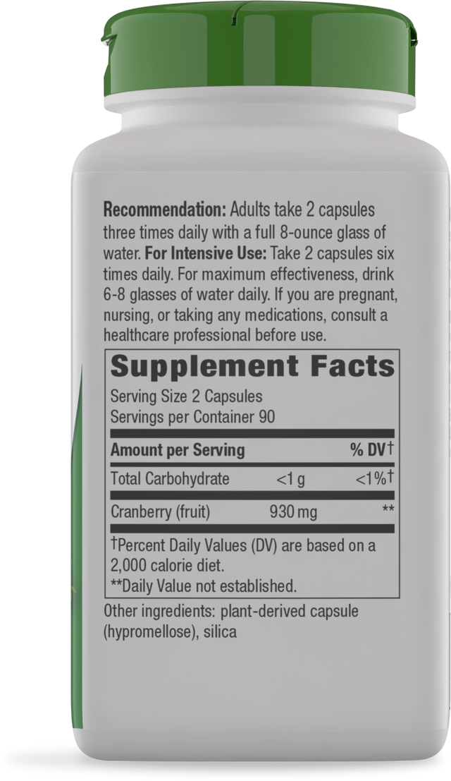 <{%360IMAGE5_15361%}>Nature's Way® | Cranberry Fruit - right side of pack