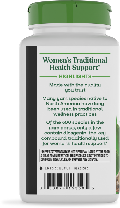 <{%360IMAGE6_15350%}>Nature's Way® | Wild Yam Root - left side of pack