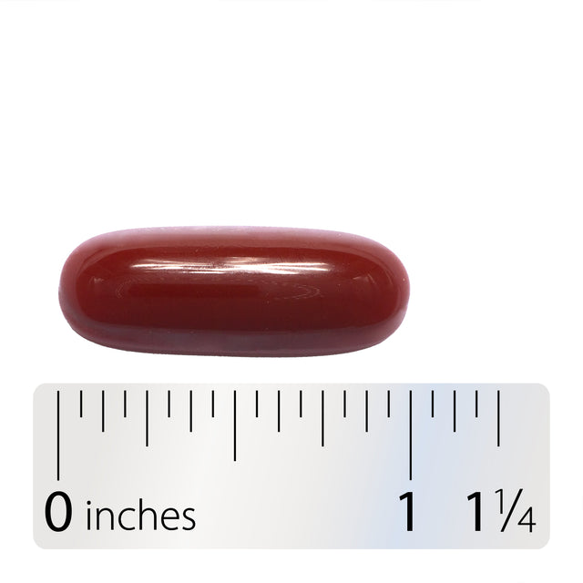 <{%360IMAGE3_05836%}>Nature's Way® | Resveratrol-Forte Premium Blend - Softgel and ruler