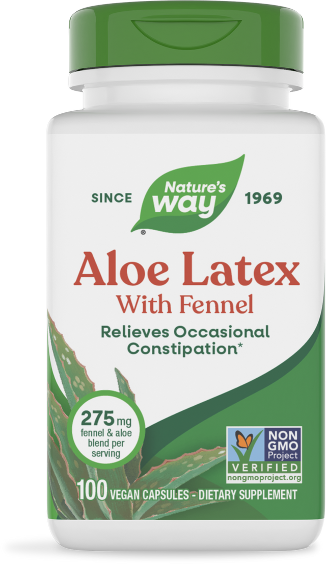 <{%PRIMARY_10150%}>Nature's Way® | Aloe Latex With Fennel, 100 capsules
