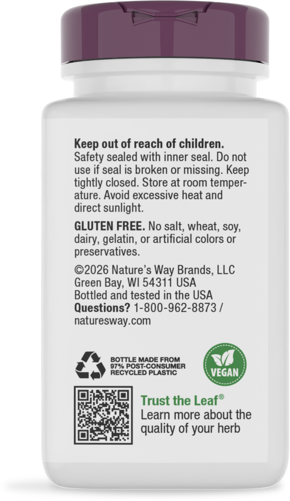 <{%360IMAGE7_63100%}>Nature's Way® | Turmeric - back of pack